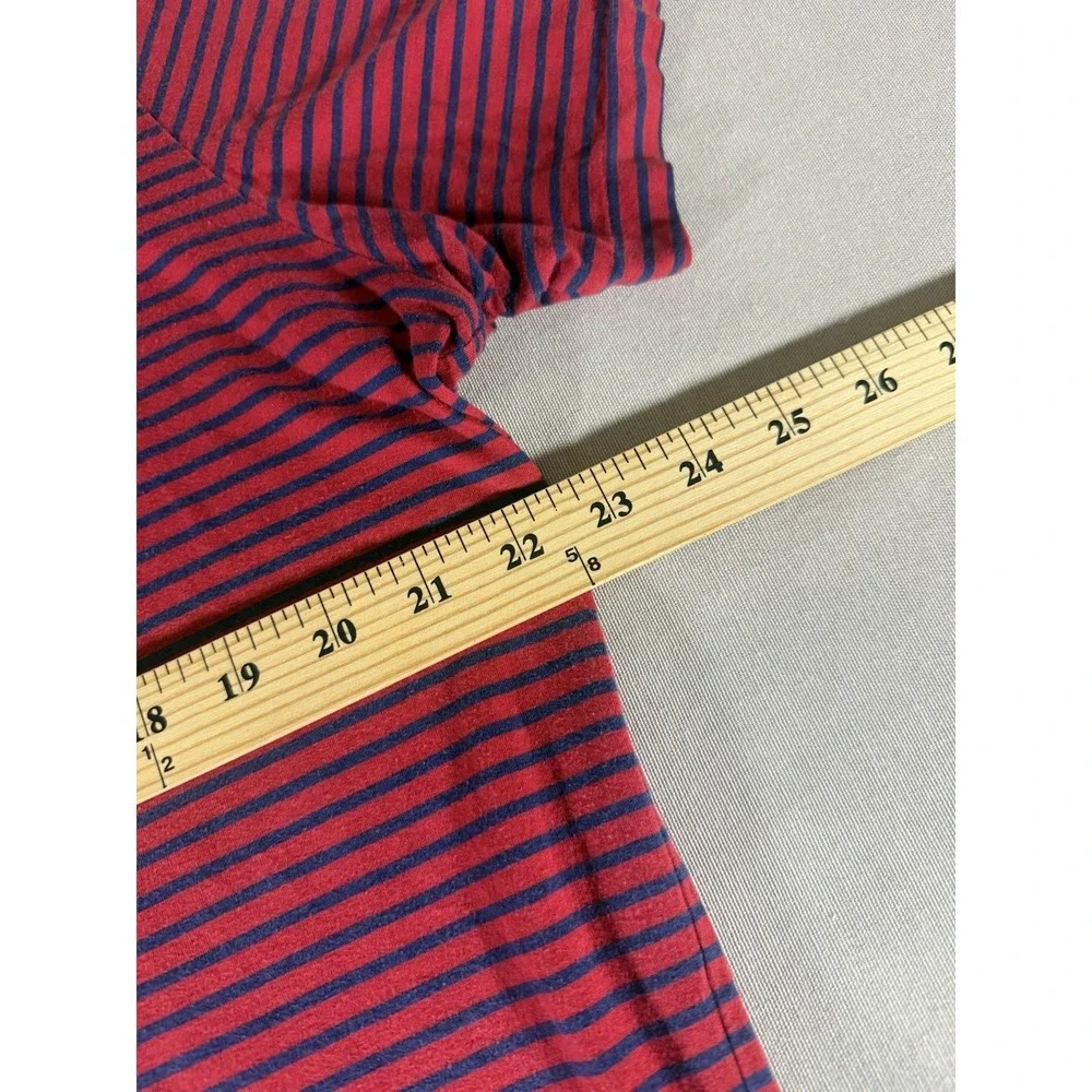 VINTAGE Polo Ralph‎ Lauren Shirt Adult XXL Red Striped Anchor Logo Tee Pullover